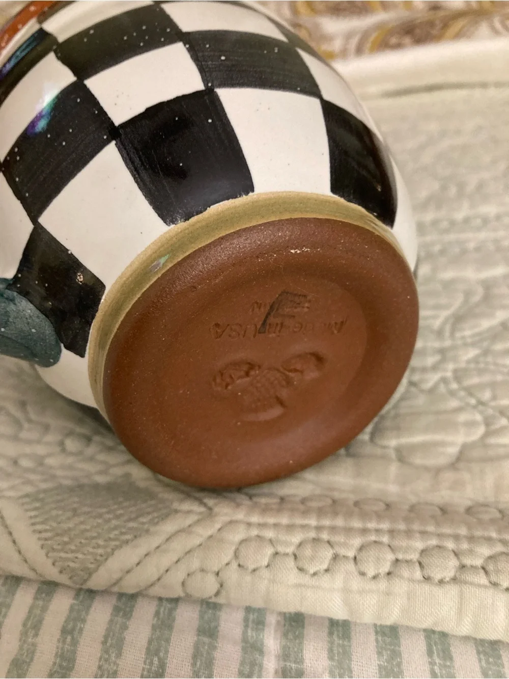 Mackenzie Childs Check Mate Mug
